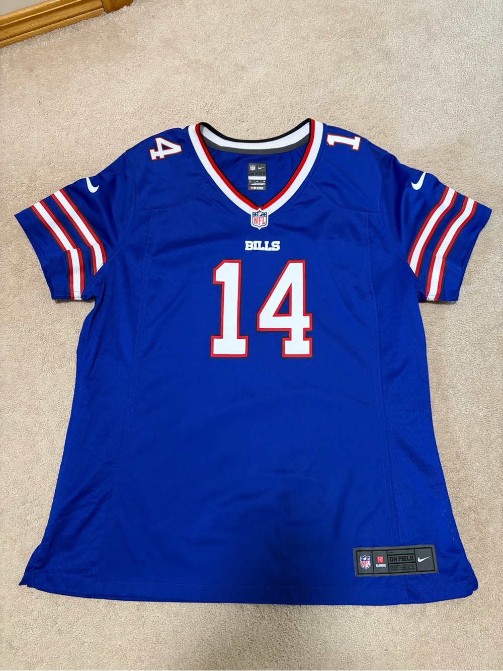NFL Women's Royal Blue #14 Bills Jersey